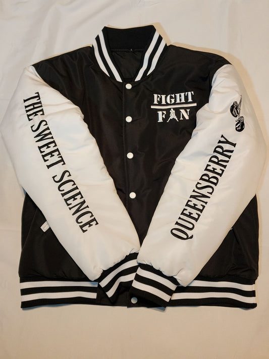 Fight Fan Puffer Bomber Jacket (The Sweet Science)