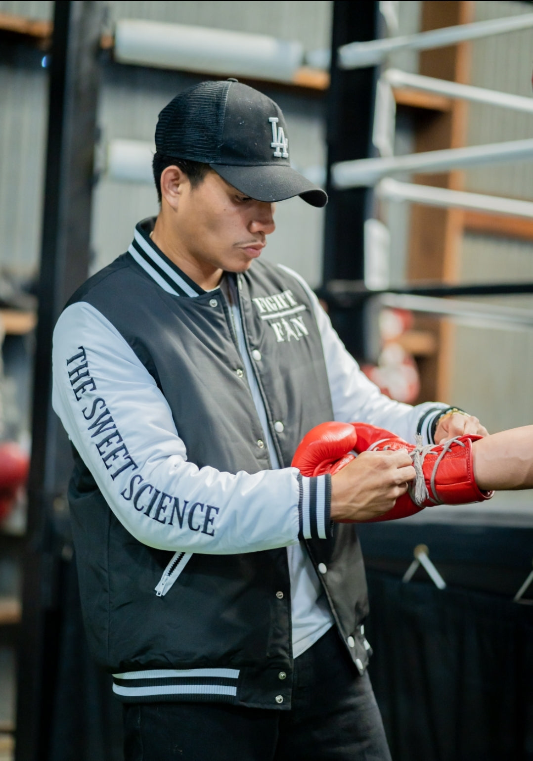 Fight Fan Bomber Jacket (The Sweet Science)